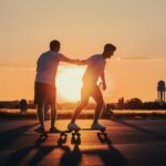 A panoramic view of Tempelhofer Feld in Berlin with people engaging in various recreational activities.