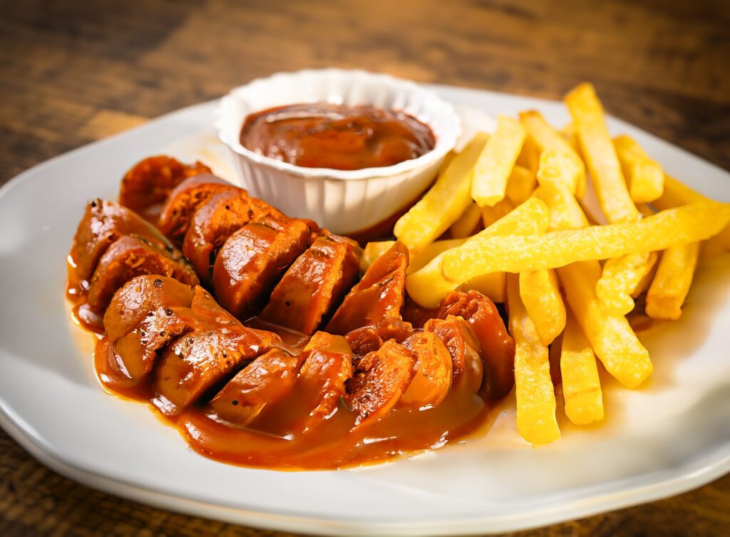 ai generated, currywurst, sausage