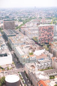 high-angle photography of high-rise buildings in Berlin